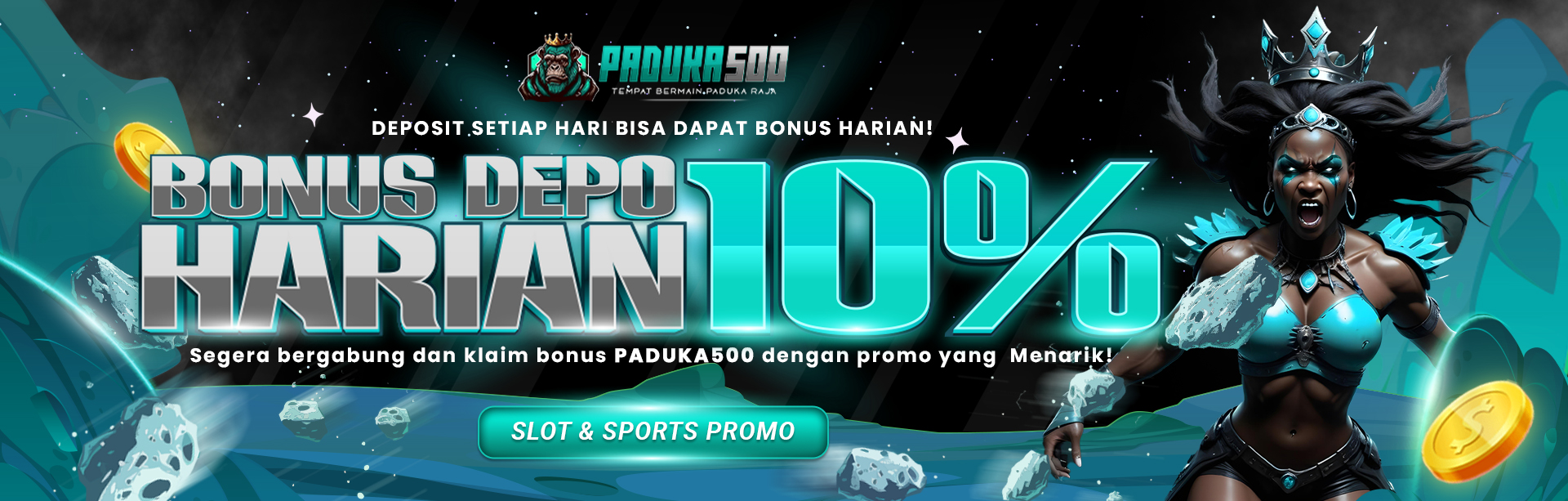 BONUS HARIAN 10% PADUKA500