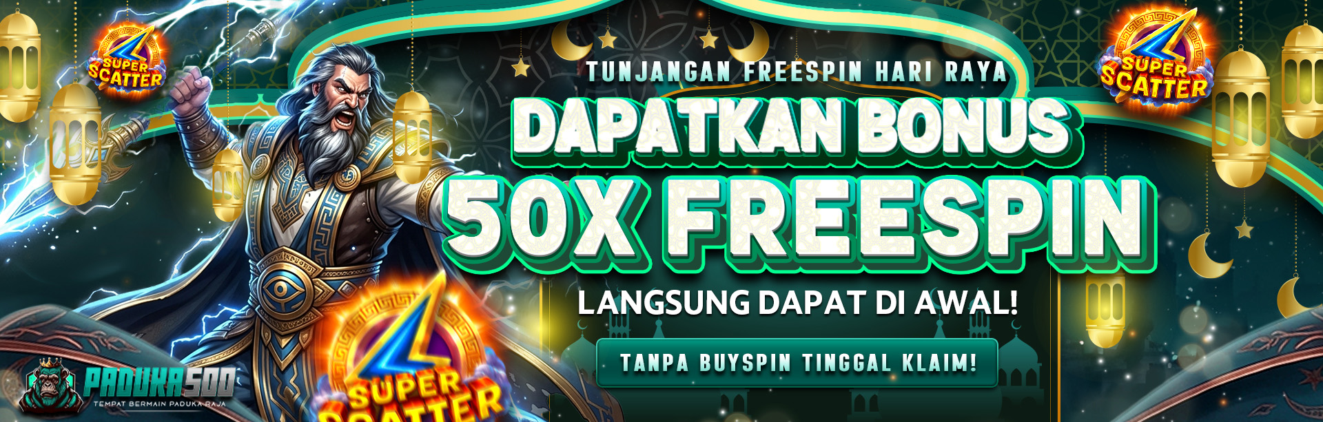 TUNJANGAN FREESPIN HARI RAYA PADUKA500