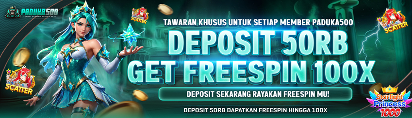 BONUS FREESPIN 100X PADUKA500