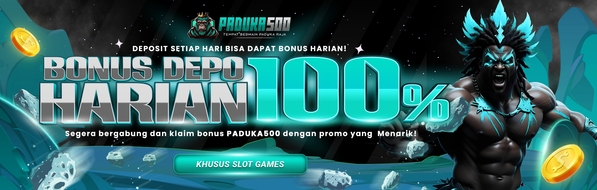 BONUS HARIAN 100% PADUKA500